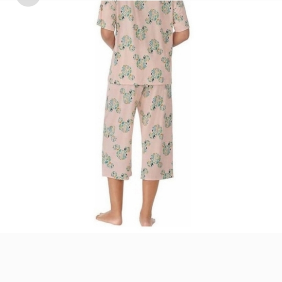 NWT Disney 2 pc Mickey Mouse Capri pajamas PJs womens stretchy comfy - Picture 4 of 5